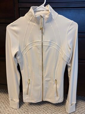 lululemon athletica Cream Full-Zip Athletic Jacket